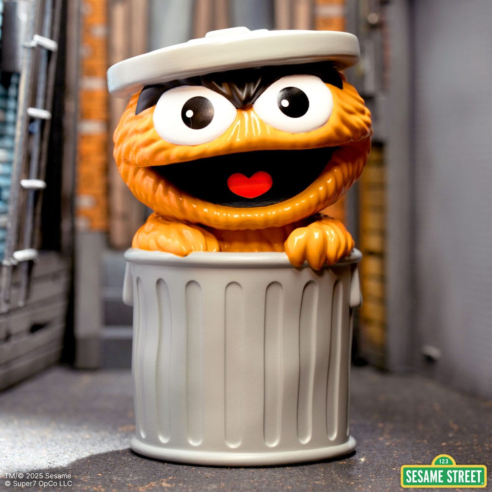1, Rue Sésame figurine Soft Vinyl FUN! FUN! Oscar the Grouch (Orange) 13 cm