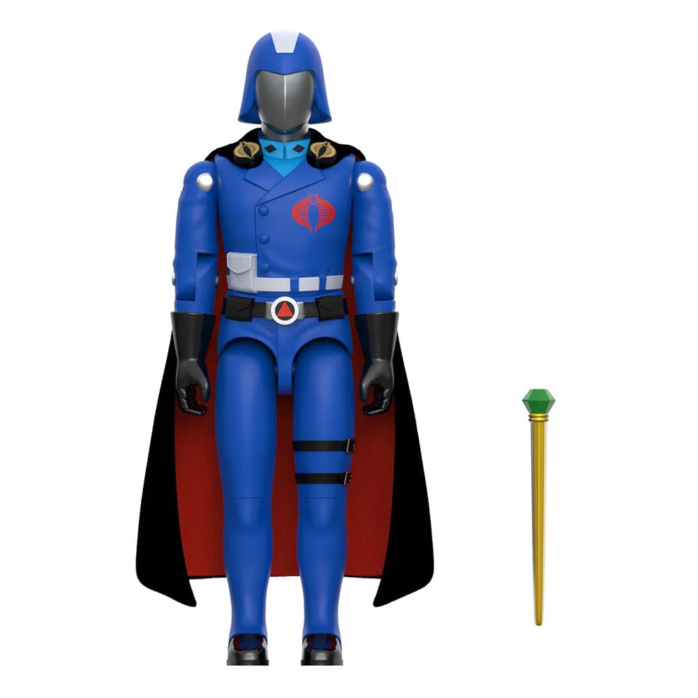 GI Joe Wave 6 figurine ReAction+ Cobra Commander (Movie, Black Cape) 10 cm