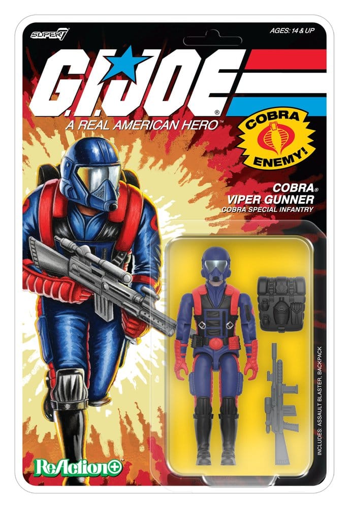 G.I. Joe ReAction+ figurine Wave 09 Cobra Viper Gunner