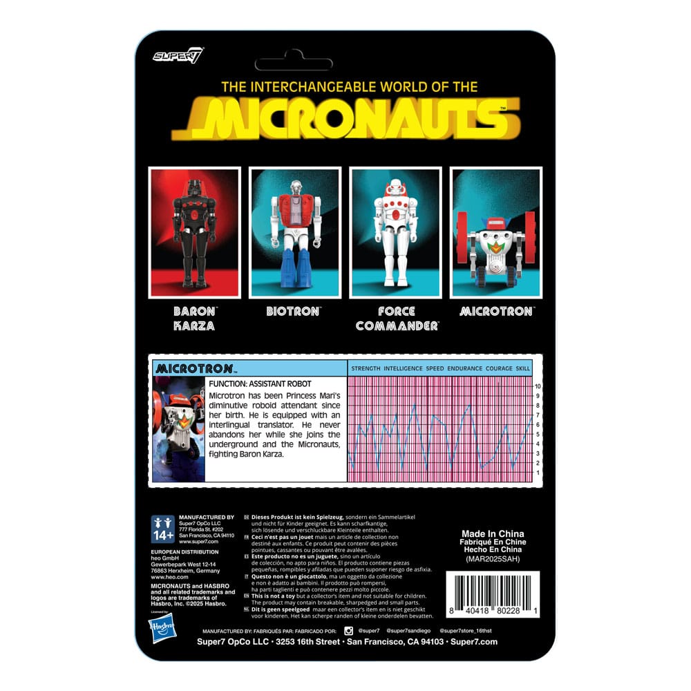 Micronauts figurine ReAction+ Microtron 9 cm