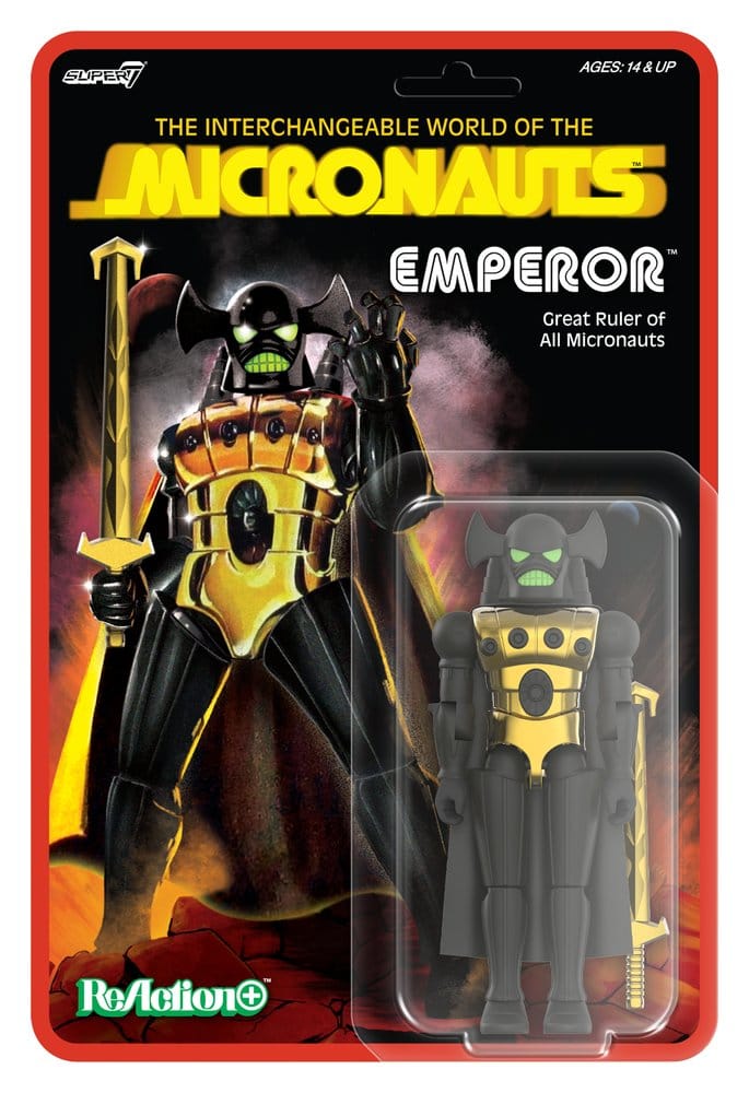 Micronauts figurine ReAction+ Wave 03 Emperor 10 cm