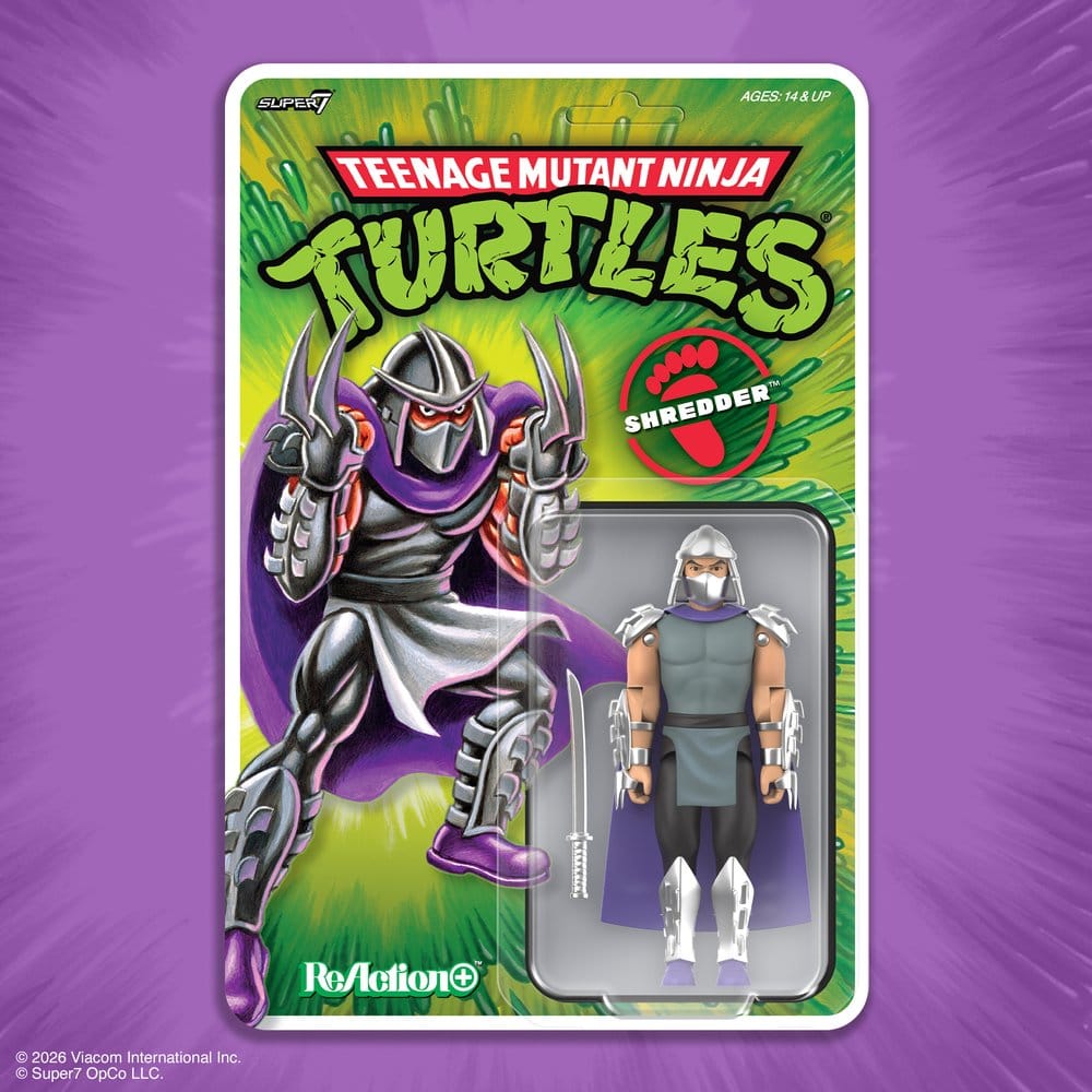 Teenage Mutant Ninja Turtles ReAction+ figurine Wave 01 Shredder