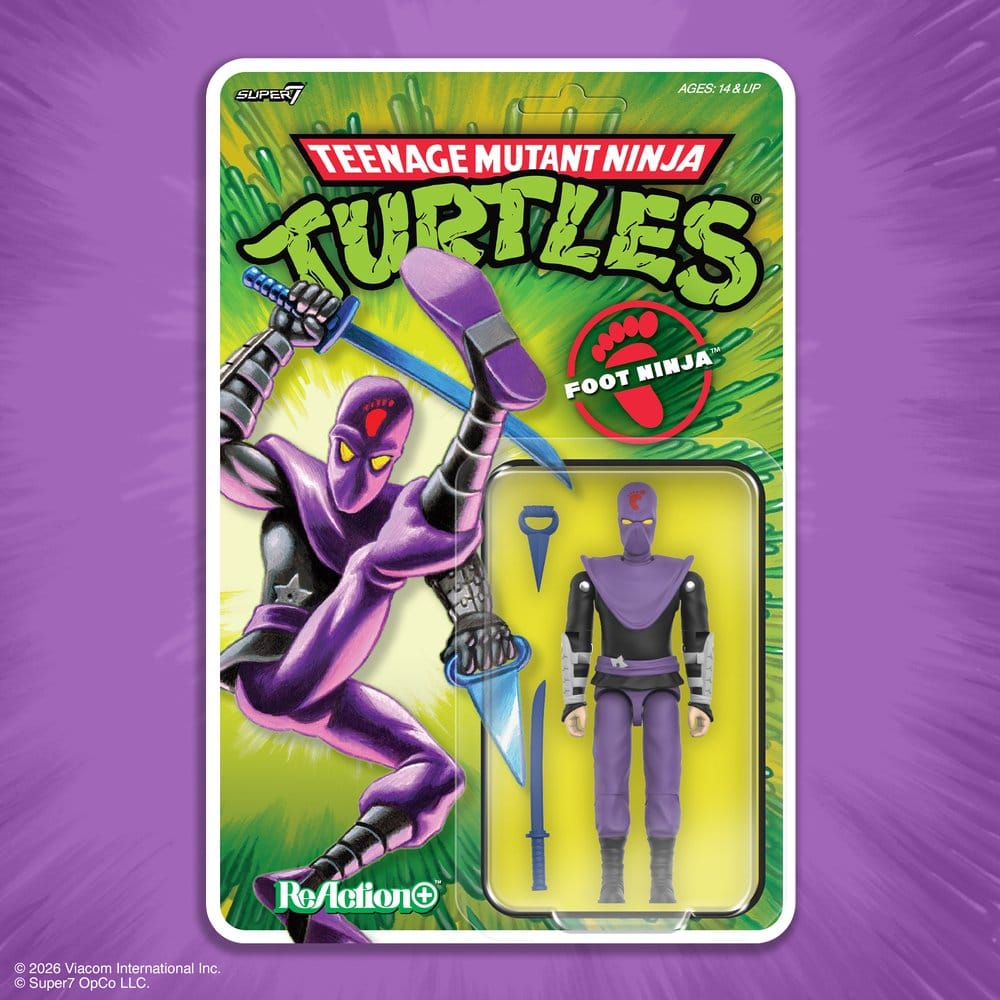 Teenage Mutant Ninja Turtles ReAction+ figurine Wave 01 Foot Ninja