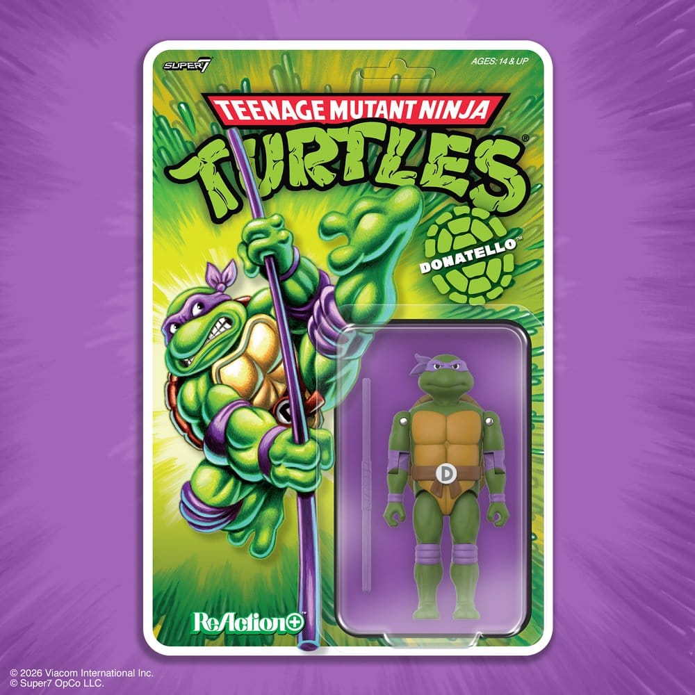 Teenage Mutant Ninja Turtles ReAction+ figurine Wave 01 Donatello