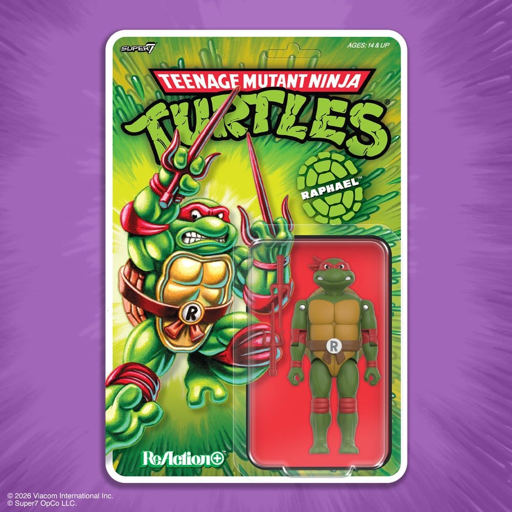Teenage Mutant Ninja Turtles ReAction+ figurine Wave 01 Raphael