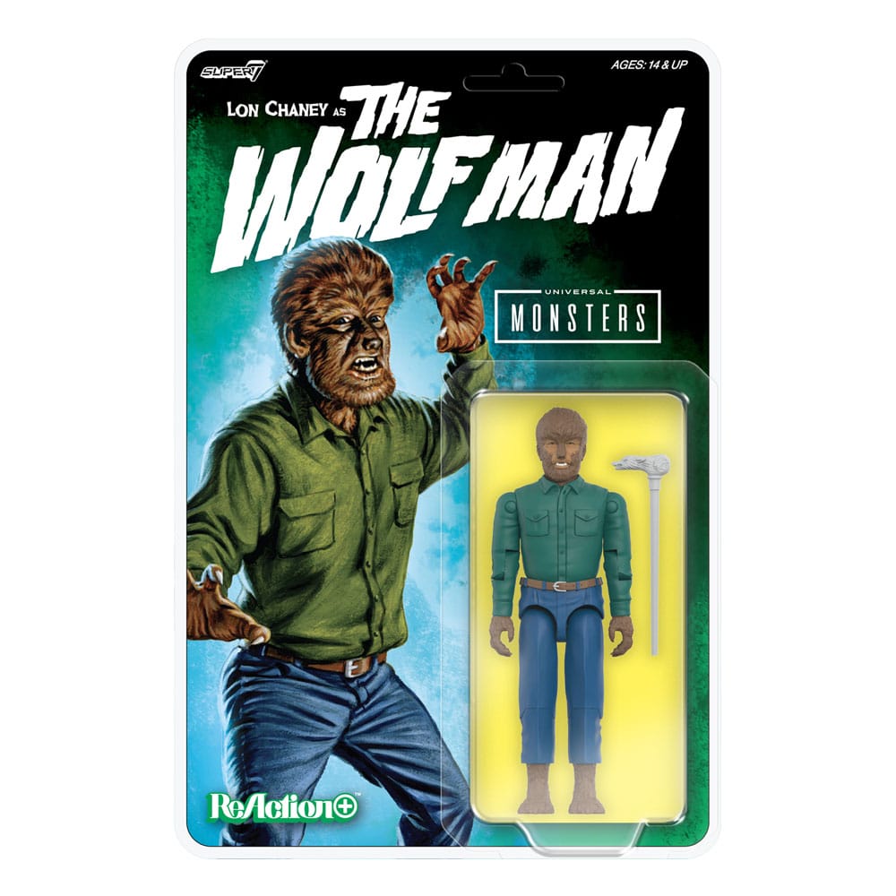 Universal Monsters Wave 1 figurine ReAction+ The Wolf Man 10 cm