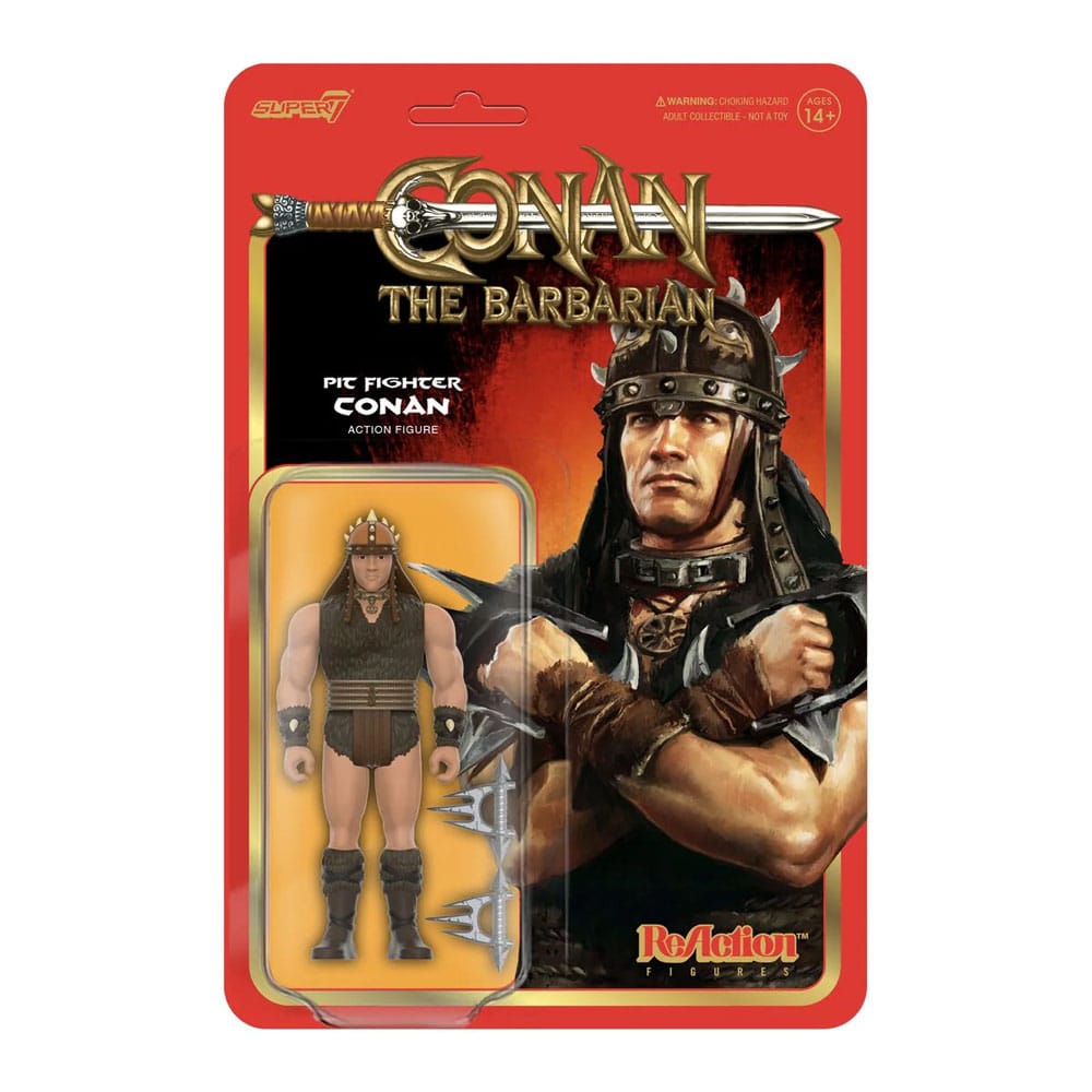 Conan le Barbare figurine ReAction Wave 01 Pit Fighter Conan 10 cm