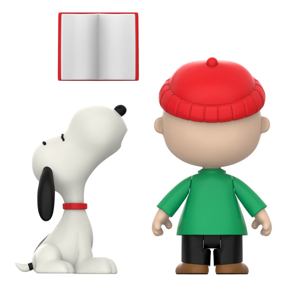 Peanuts pack 2 figurines ReAction Brown and Snoopy (Caroling) 10 cm
