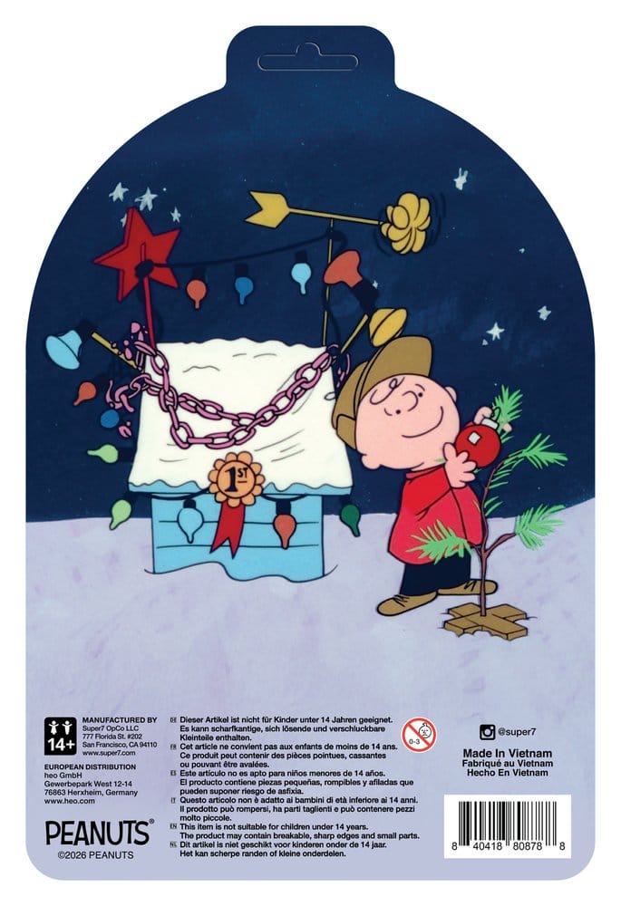 Peanuts ReAction figurine Charlie Brown and Sad Tree (Snow Globe Card Back)