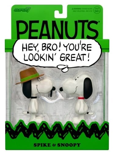 Peanuts ReAction pack 2 figurines Snoopy & Spike 10 cm