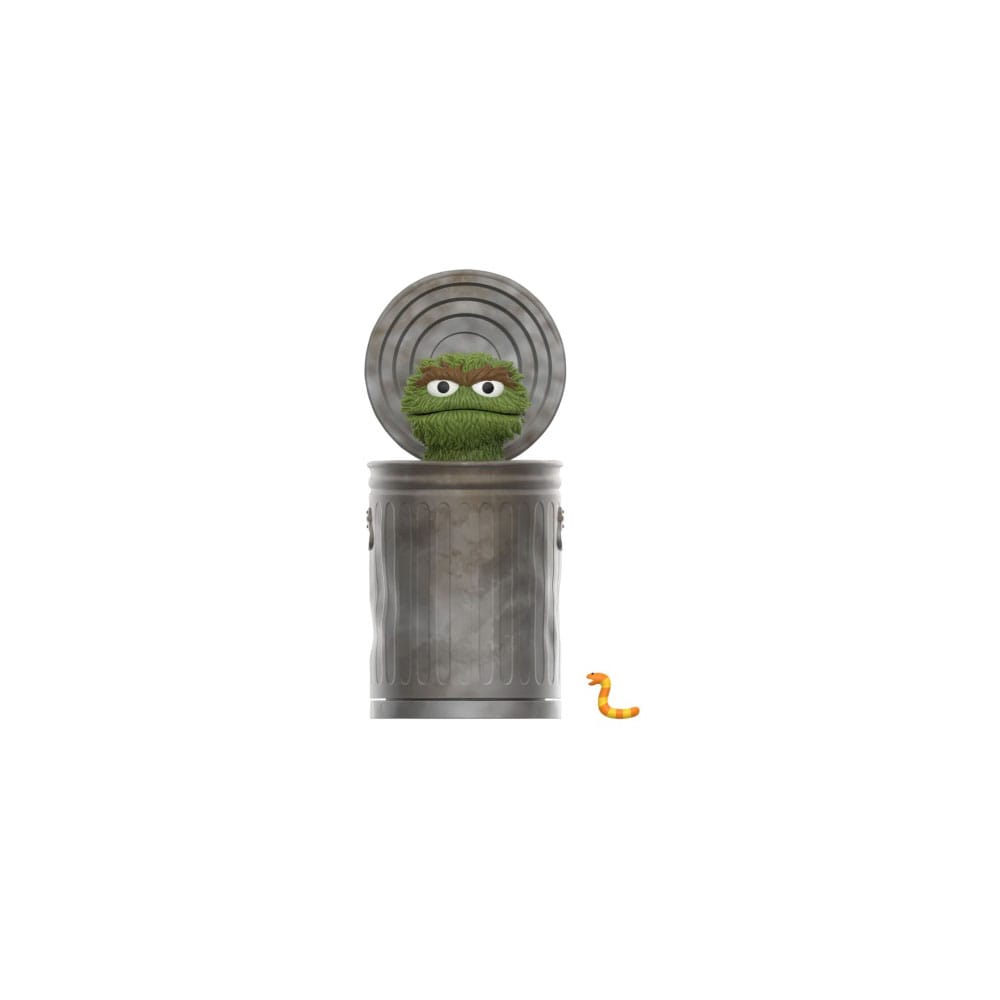 1, Rue Sésame figurine ReAction Wave 02 Oscar the Grouch 10 cm