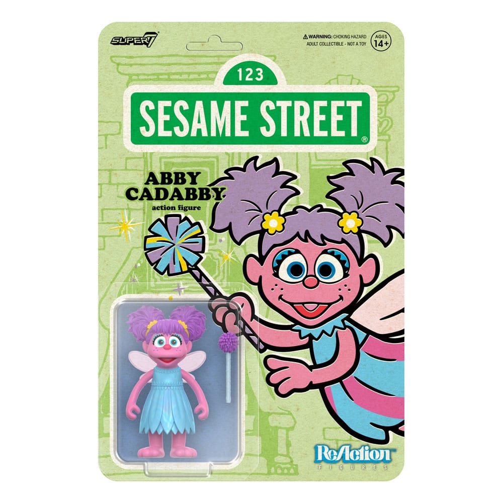 1, Rue Sésame figurine ReAction Wave 05 Abby Cadabby 10 cm