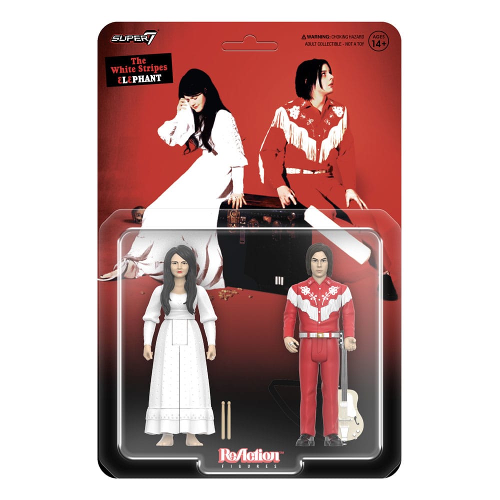 The White Stripes pack 2 figurines ReAction Wave 02 The White Stripes (Elephant) 10 cm