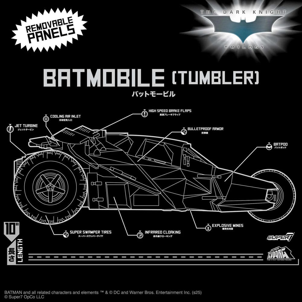 Batman 1989 véhicule Super Cyborg Batmobile Tumbler (Full Color) 33 cm