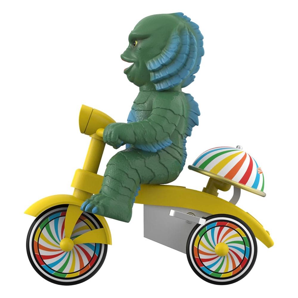 Universal Monsters figurine Super Cycles La Créature du Lagon Noir (Dark Green with Yellow Trike) 13 cm