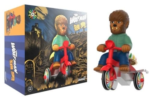 Universal Monsters Super Cycles Véhicule The Wolf Man (Brown w/ Red Trike)