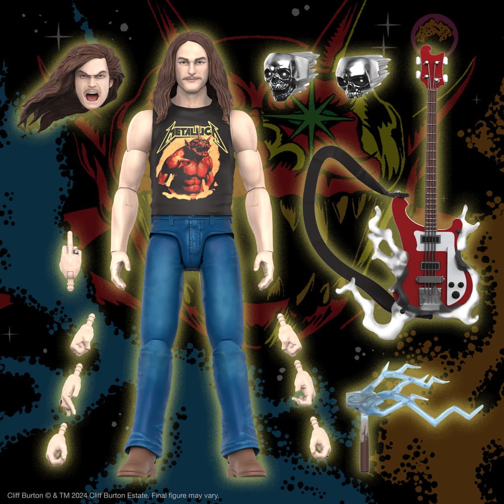 Metallica Wave 2 figurine Ultimates Cliff Burton 18 cm