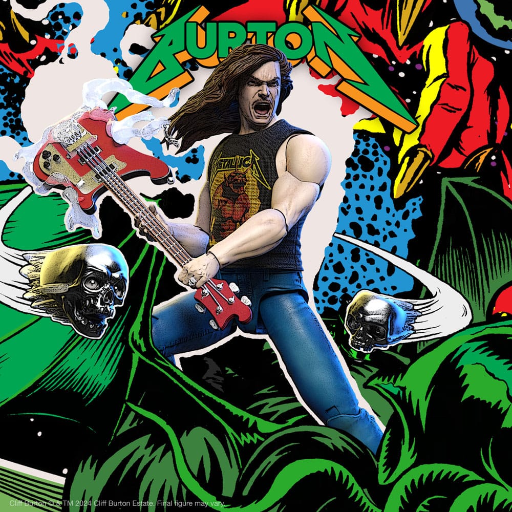 Metallica Wave 2 figurine Ultimates Cliff Burton 18 cm
