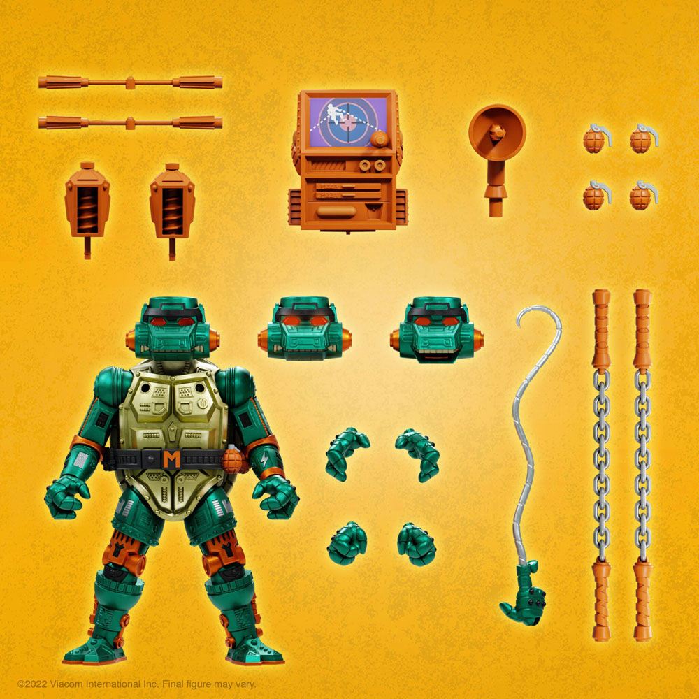Les Tortues ninja figurine Ultimates Warrior Metalhead Michelangelo 18 cm