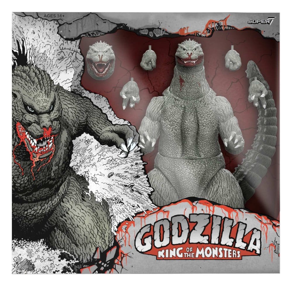 Godzilla (1989) Toho Ultimates figurine - Godzilla (Greyscale Comic Book - Thirsty for Blood) 24 cm
