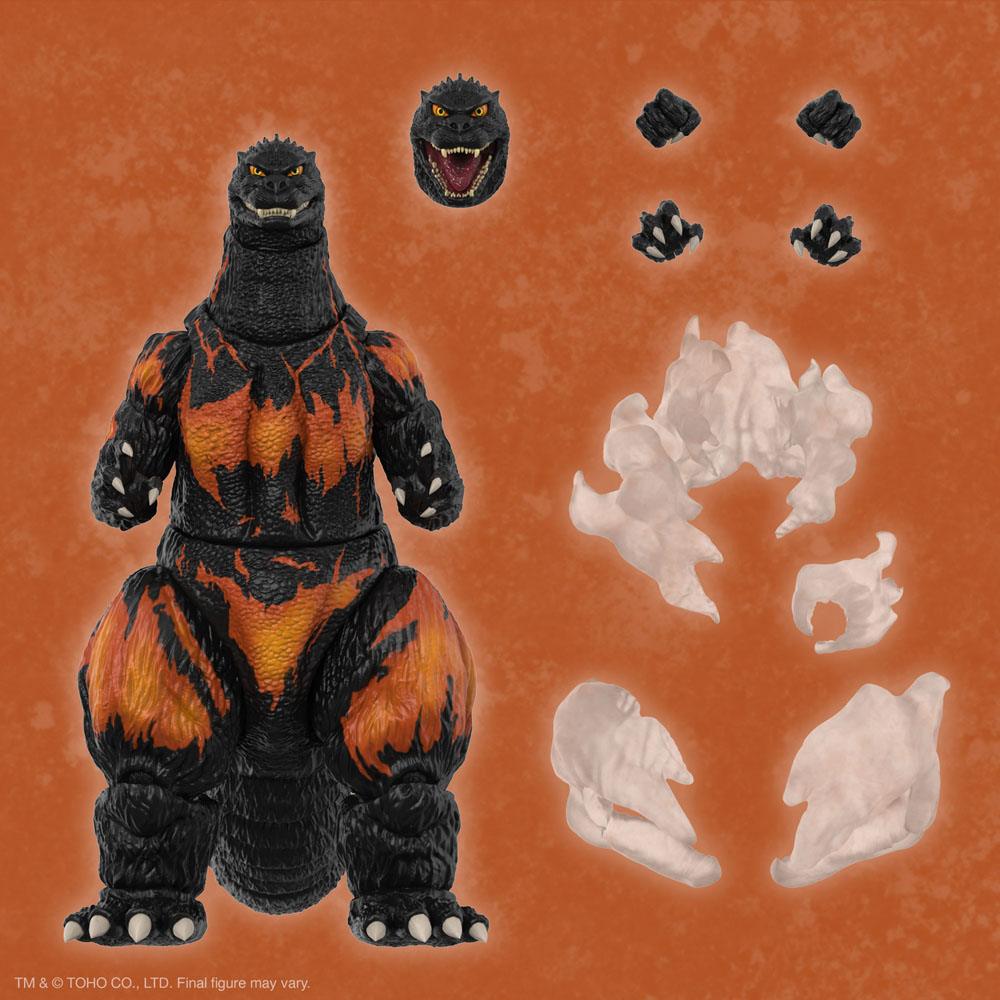 Toho figurine Ultimates Burning Godzilla 1995 20 cm