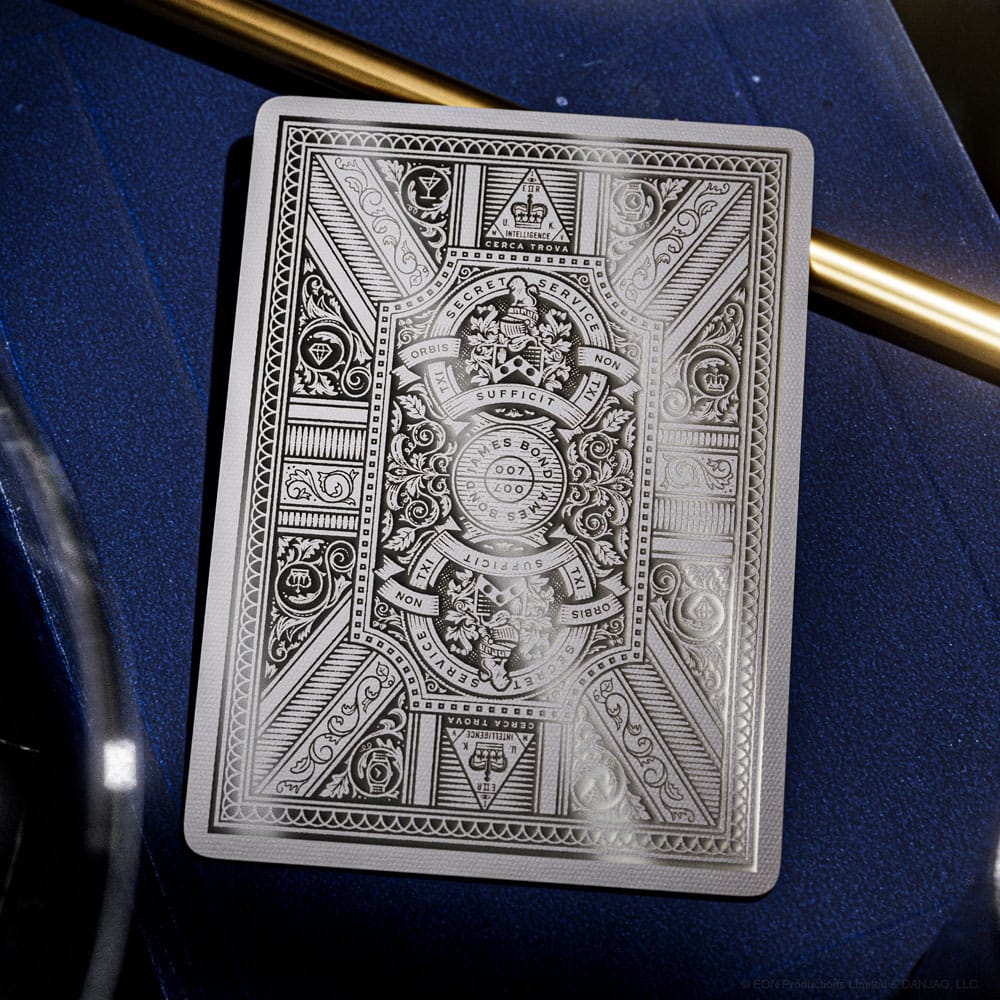 James Bond jeu de cartes à jouer Silver Edition