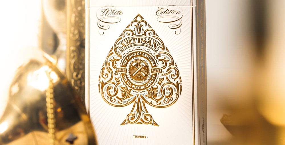 Artisan jeu de cartes à jouer White