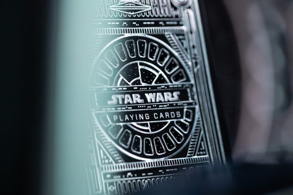 Star Wars jeu de cartes à jouer Silver Edition Dark Side