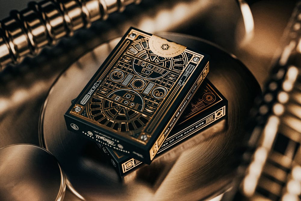 Star Wars jeu de cartes à jouer Gold Version