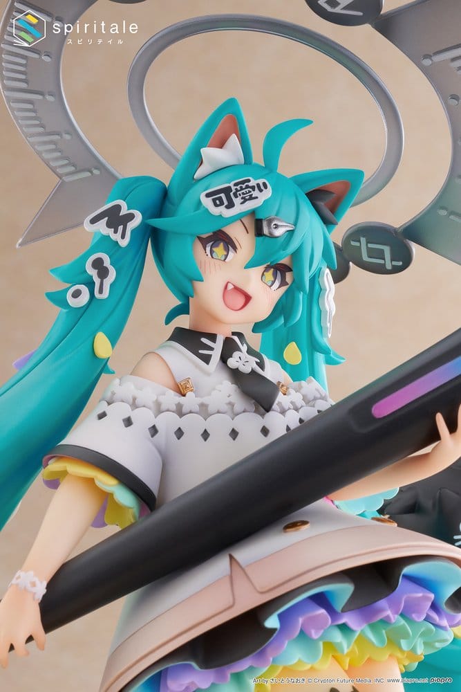 Hatsune Miku x Naoki Saito statuette PVC 1/7 My Figure Making! The Painter Ver. 34 cm