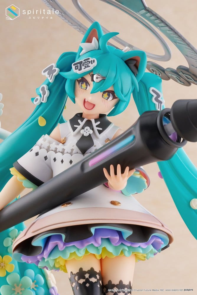 Hatsune Miku x Naoki Saito statuette PVC 1/7 My Figure Making! The Painter Ver. 34 cm