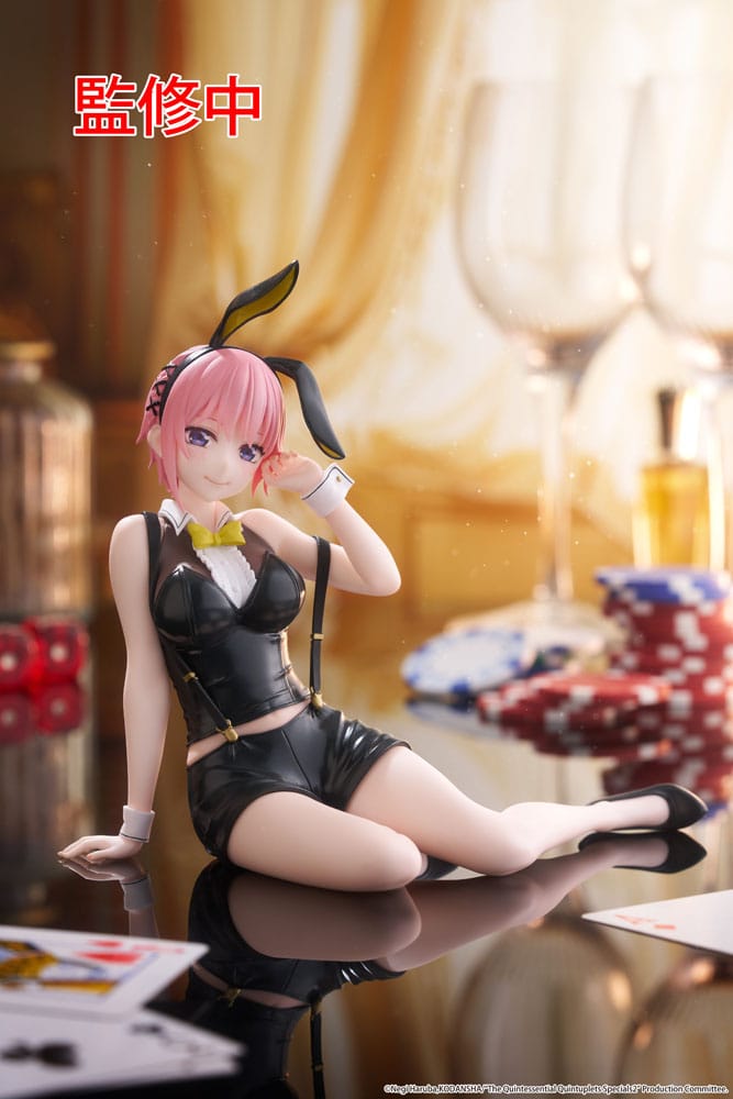 The Quintessential Quintuplets 3 statuette PVC Desktop Cute Figure Ichika Nakano Bunny Ver. 13 cm