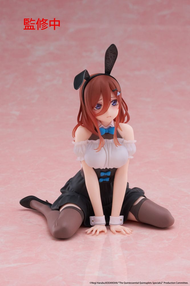 The Quintessential Quintuplets 3 statuette PVC Desktop Cute Figure Miku Nakano (Bunny Ver.) 13 cm