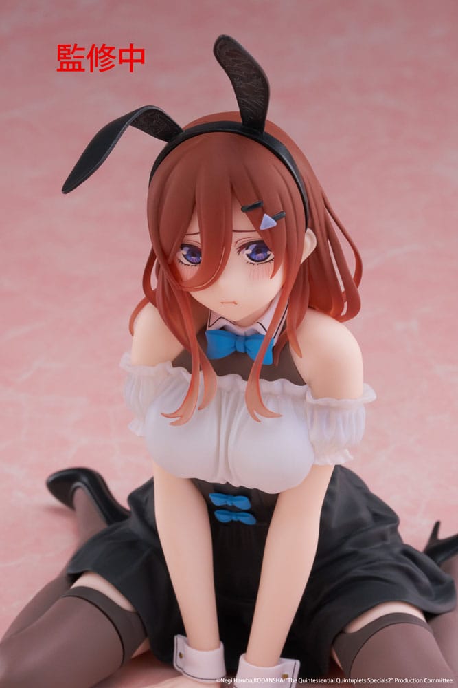The Quintessential Quintuplets 3 statuette PVC Desktop Cute Figure Miku Nakano (Bunny Ver.) 13 cm