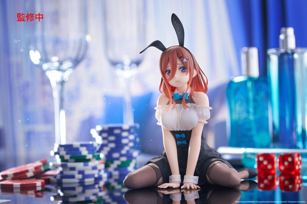 The Quintessential Quintuplets 3 statuette PVC Desktop Cute Figure Miku Nakano (Bunny Ver.) 13 cm