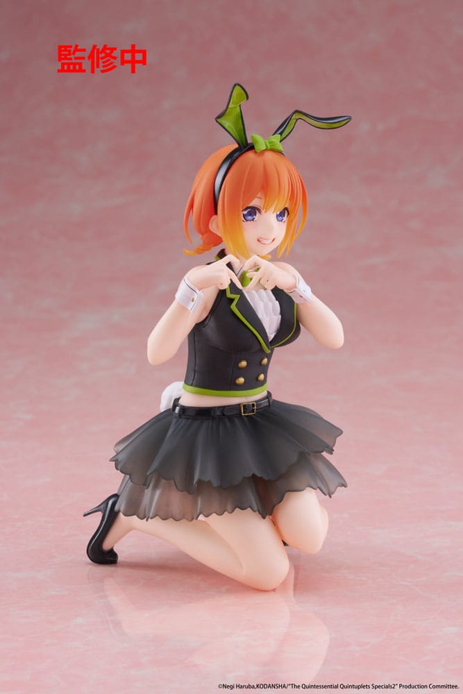 The Quintessential Quintuplets 3 statuette PVC Desktop Cute Figure Yotsuba Nakano (Bunny Ver.) 13 cm