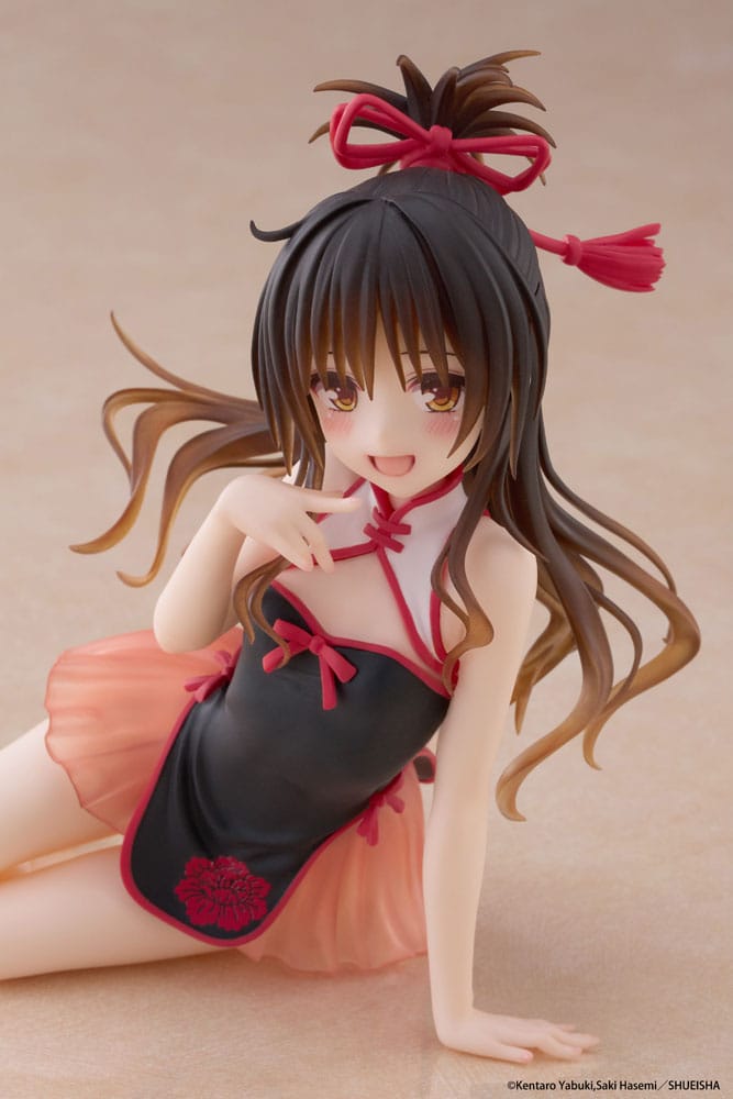 To Love-Ru Darkness statuette PVC Desktop Cute Figure Mikan Yuki Chinese Dress Ver. 13 cm