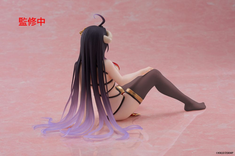 Overlord statuette PVC Desktop Cute Figure Albedo Chinese Dress Ver. Renewal 13 cm