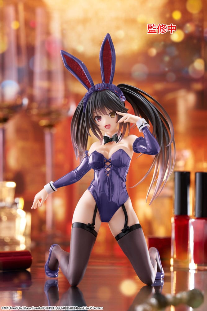 Date A Live V statuette PVC Desktop Cute Figure Kurumi Tokisaki Bunny Ver. Renewal 13 cm