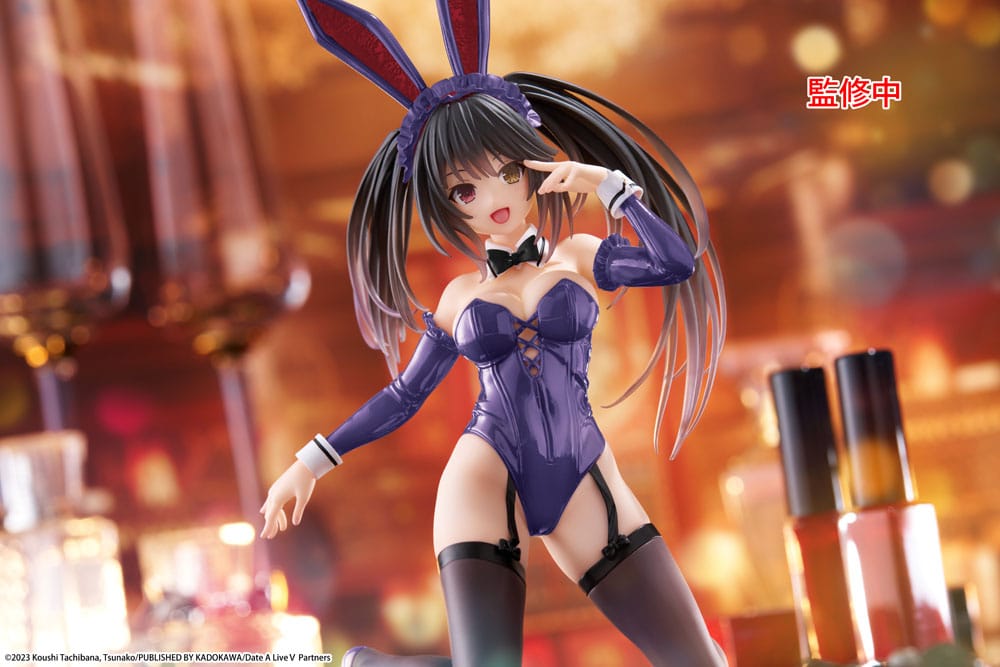 Date A Live V statuette PVC Desktop Cute Figure Kurumi Tokisaki Bunny Ver. Renewal 13 cm