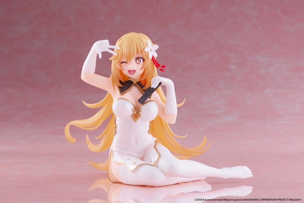 A Certain Scientific Railgun statuette PVC Desktop Cute Figure Misaki Shokuho Chinese Dress Ver. 13 cm