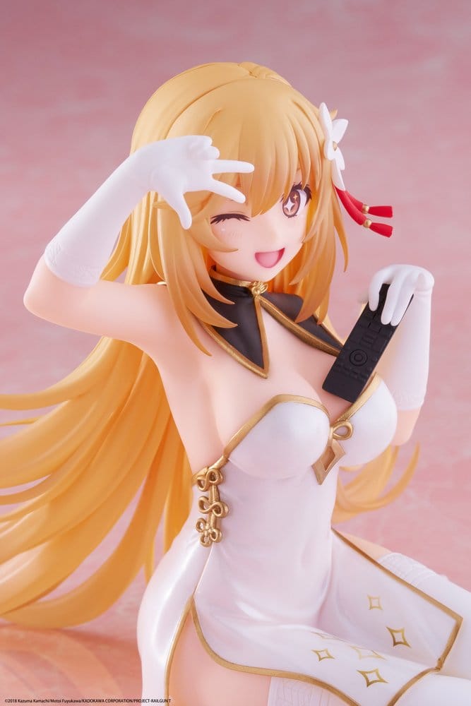 A Certain Scientific Railgun statuette PVC Desktop Cute Figure Misaki Shokuho Chinese Dress Ver. 13 cm