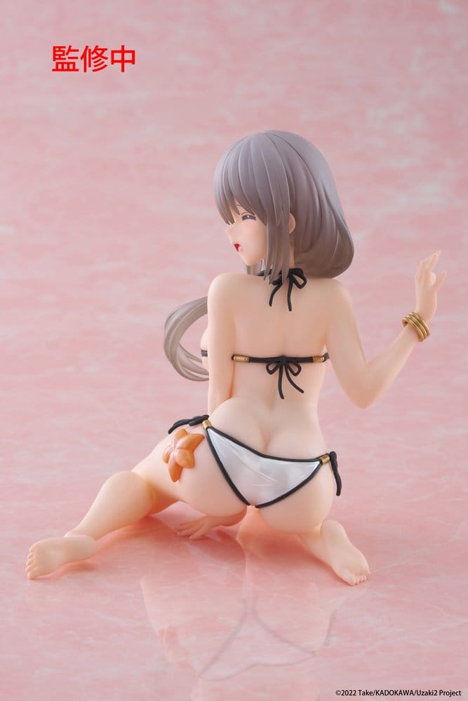 Uzaki-chan Wants to Hang Out! statuette PVC Desktop Cute Figure Tsuki Uzaki (Swimwear Ver.) 13 cm