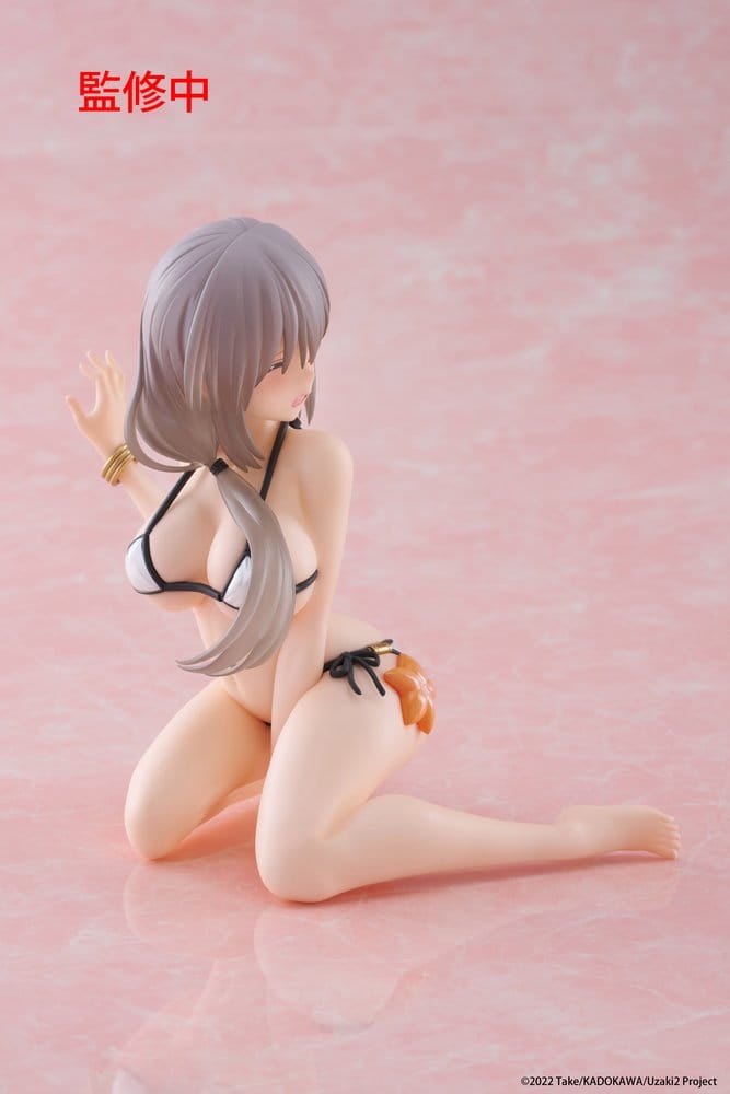 Uzaki-chan Wants to Hang Out! statuette PVC Desktop Cute Figure Tsuki Uzaki (Swimwear Ver.) 13 cm