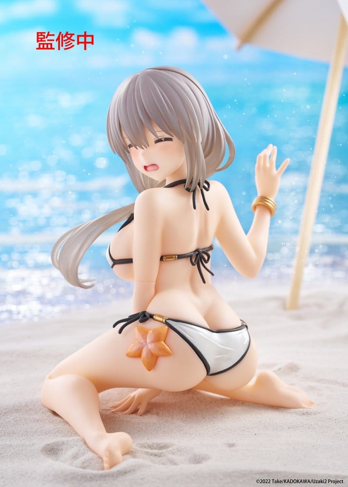 Uzaki-chan Wants to Hang Out! statuette PVC Desktop Cute Figure Tsuki Uzaki (Swimwear Ver.) 13 cm