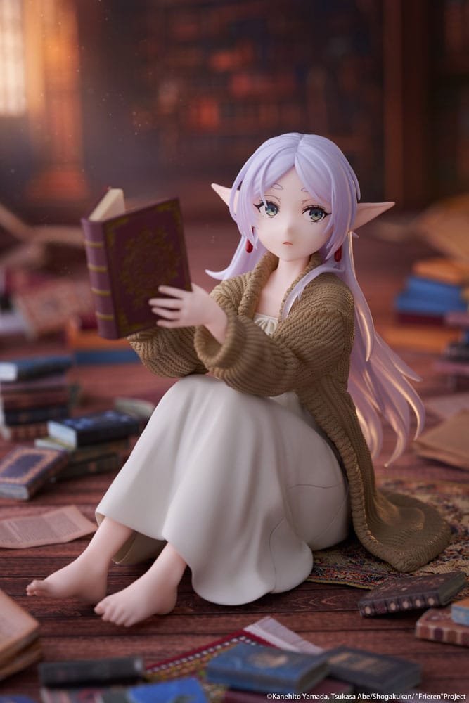 Frieren: Beyond Journey's End statuette PVC Desktop Cute Figure Frieren Roomwear Ver. 13 cm