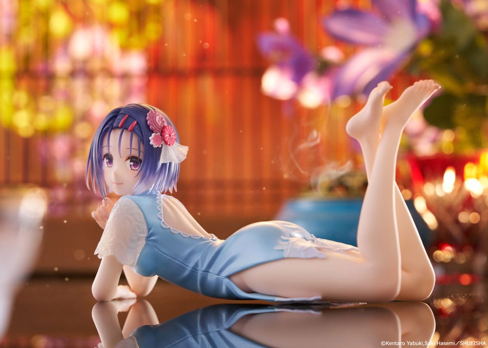 To Love-Ru Darkness statuette PVC Desktop Cute Figure Haruna Sairenji (China Dress Ver.) 13 cm