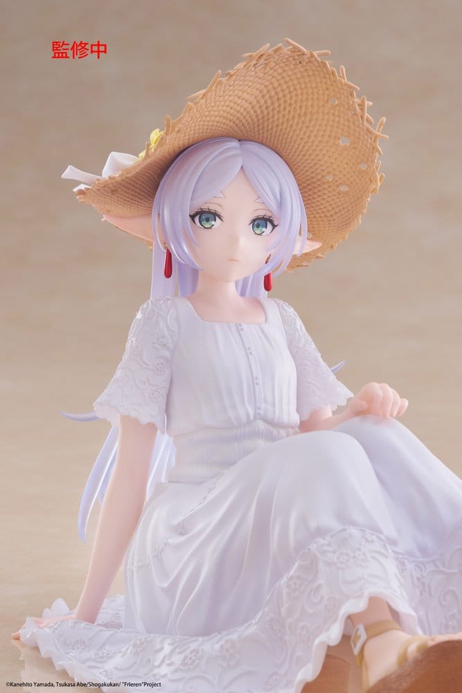 Frieren: Beyond Journey's End statuette PVC Desktop Cute Figure Frieren Summer Dress Ver. 13 cm