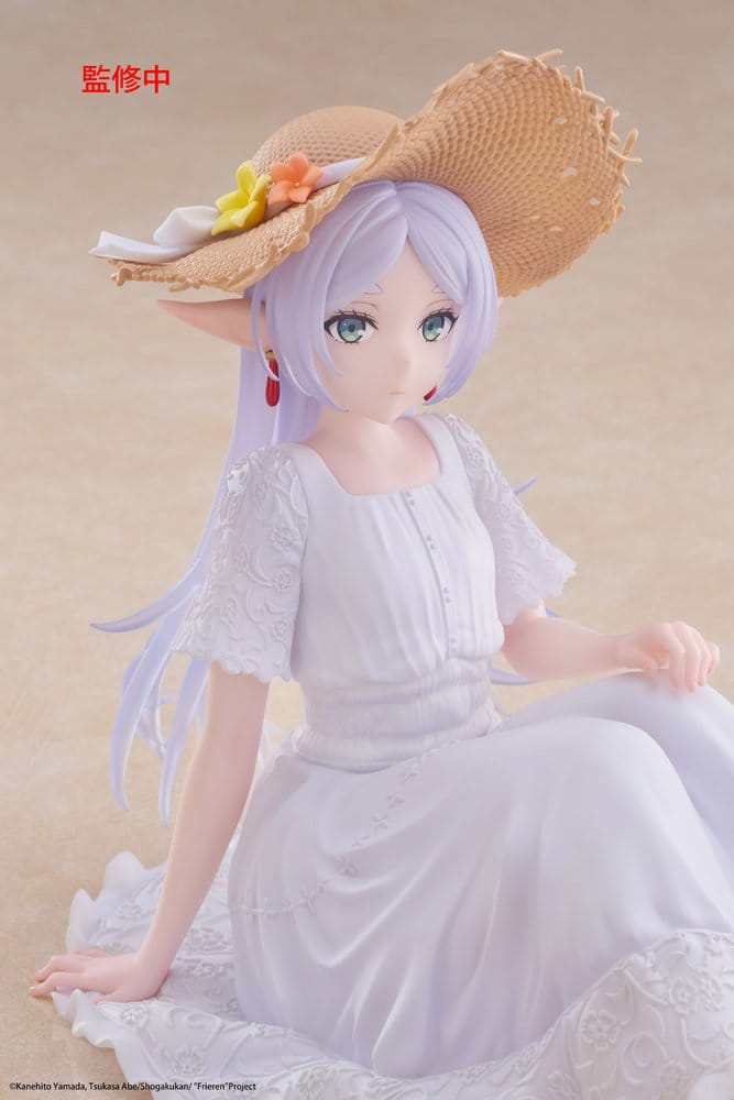 Frieren: Beyond Journey's End statuette PVC Desktop Cute Figure Frieren Summer Dress Ver. 13 cm