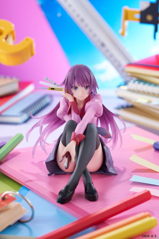 Monogatari statuette PVC Desktop Cute Figure Hitagi Senjougahara 13 cm